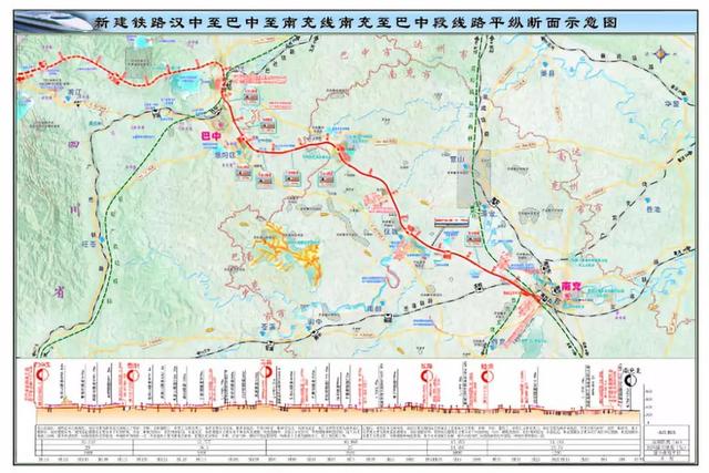 漢巴南鐵路最新線路圖